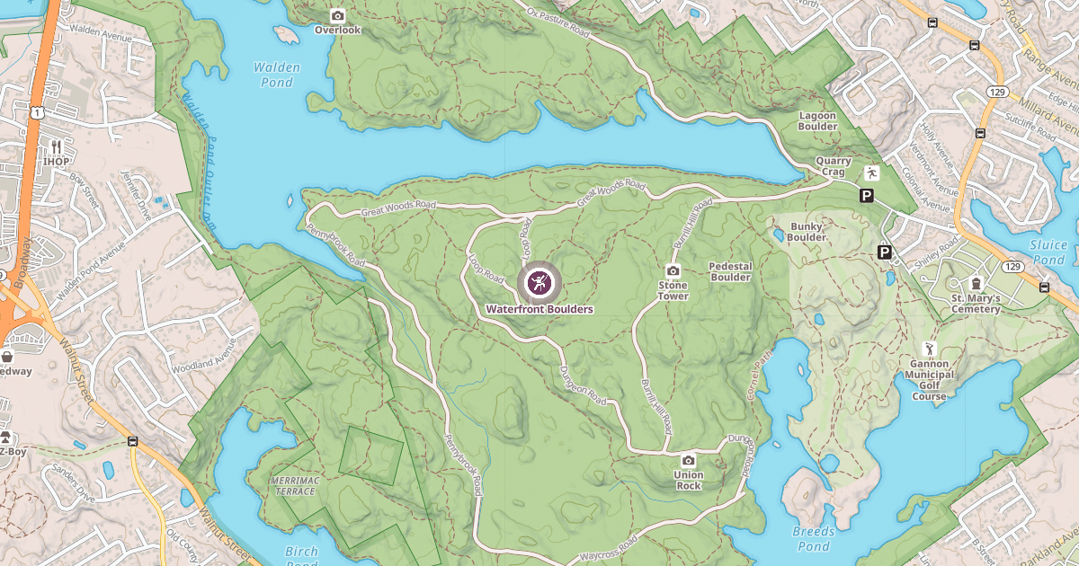 Map preview of Waterfront Boulders
