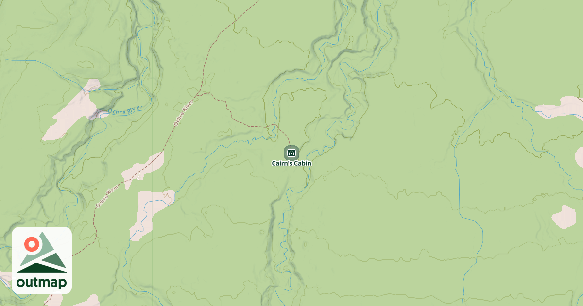 Map of Cairn's Cabin in Parklands
