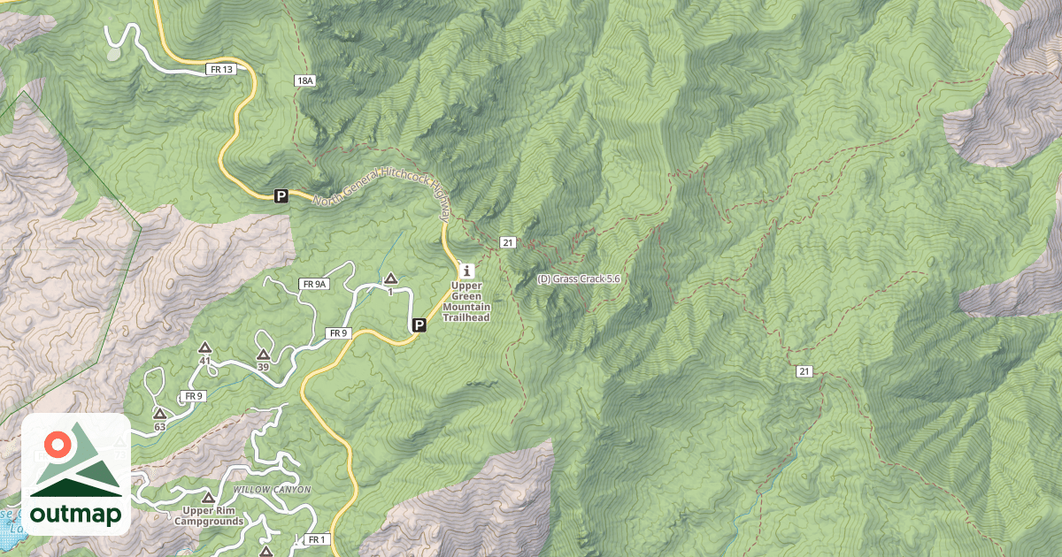 Map of (D) Grass Crack