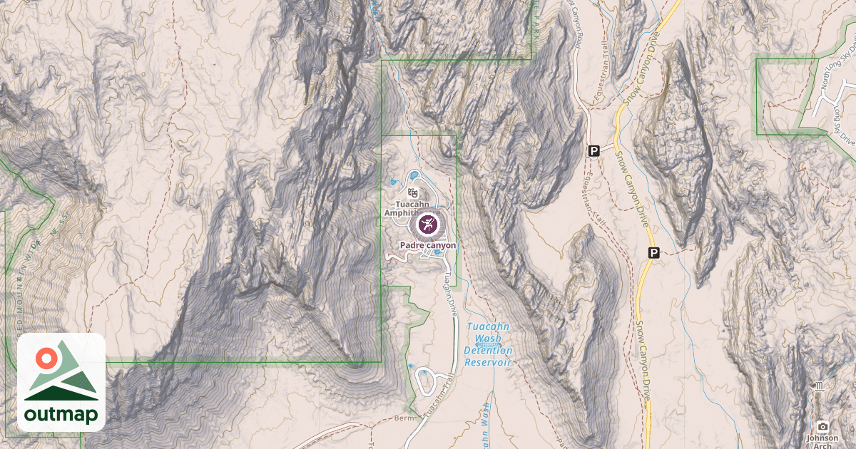 Map of Padre canyon