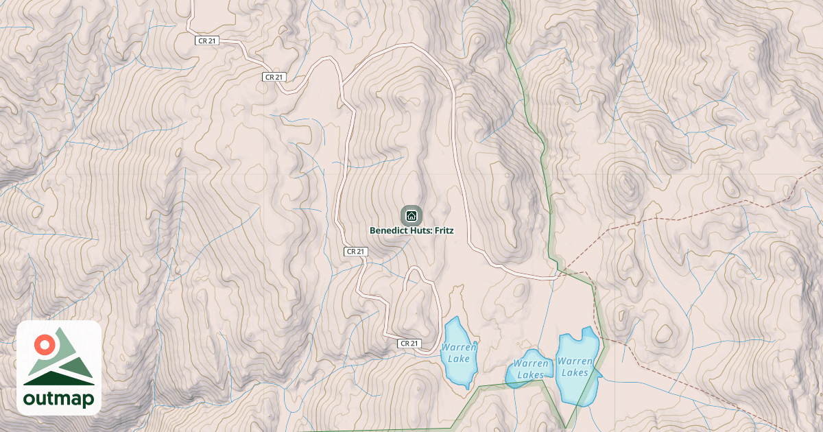 Map of Benedict Huts: Fritz