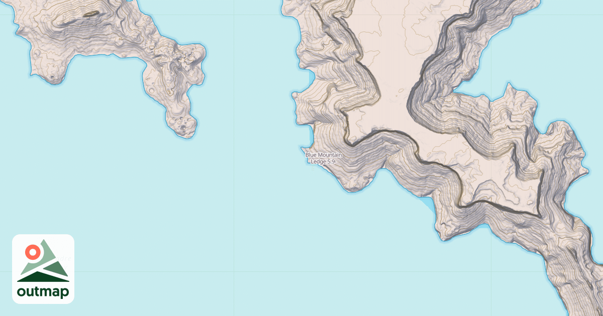 Map of Blue Mountain Ledge