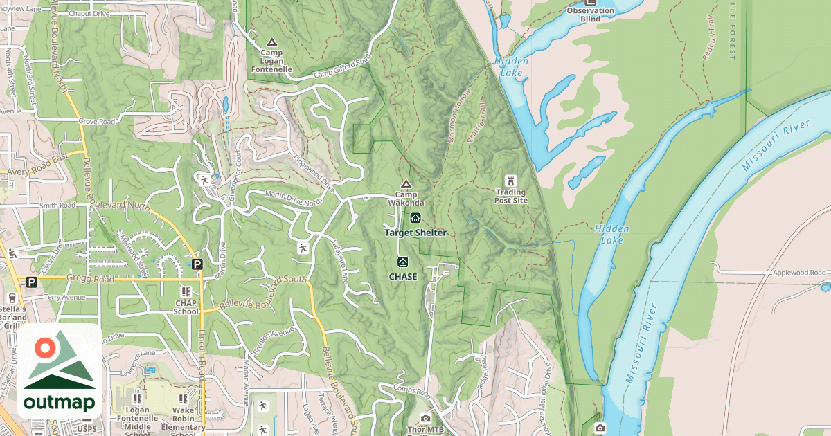 Map of Target Shelter