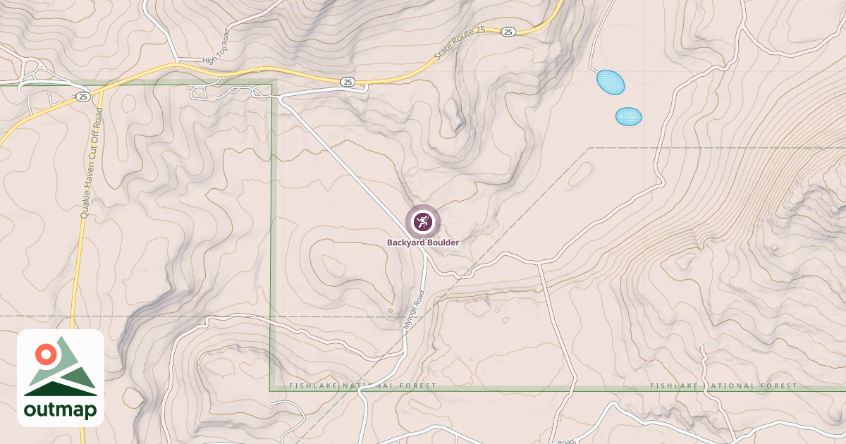 Map of Backyard Boulder