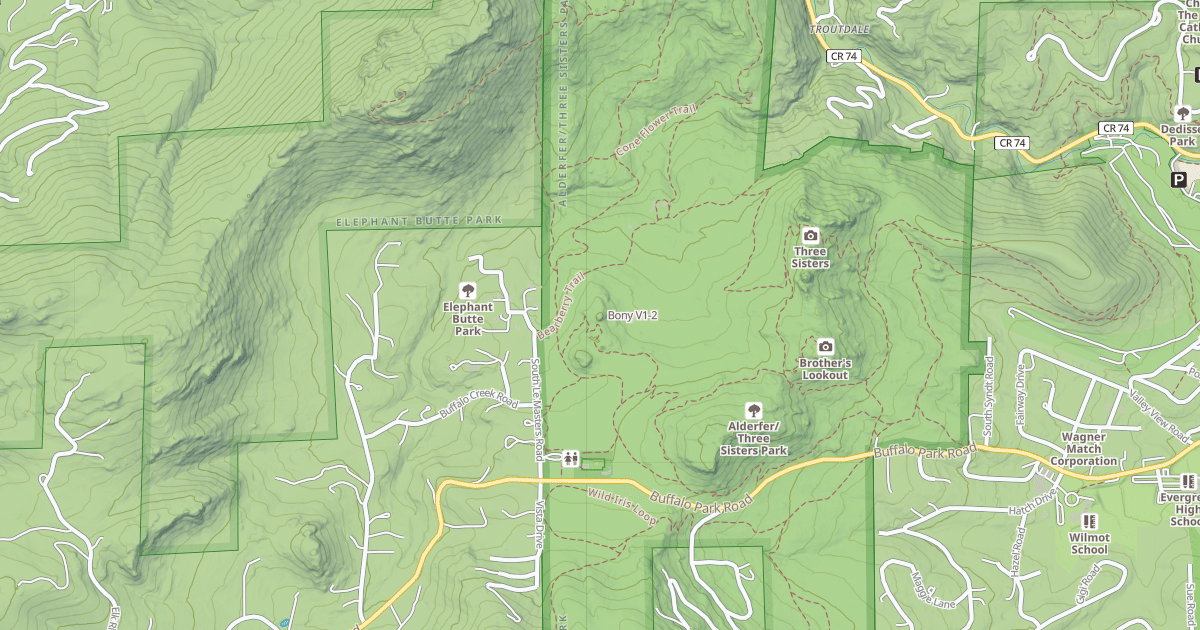Map preview of Bony
