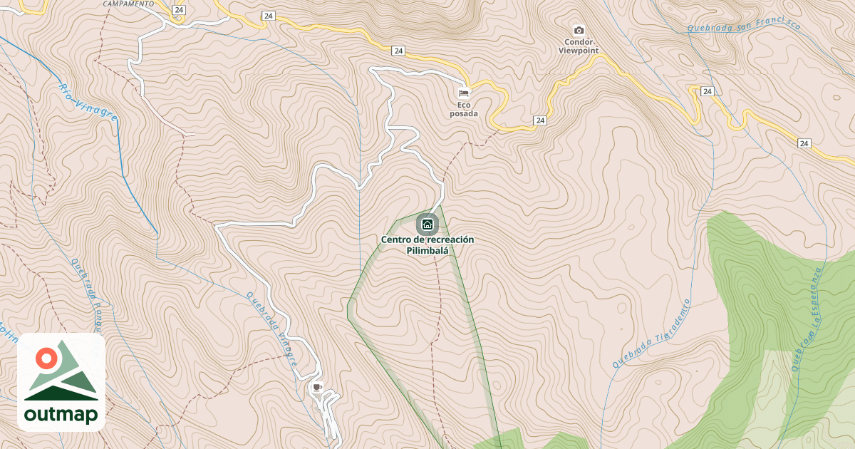 Map of Centro de recreación Pilimbalá