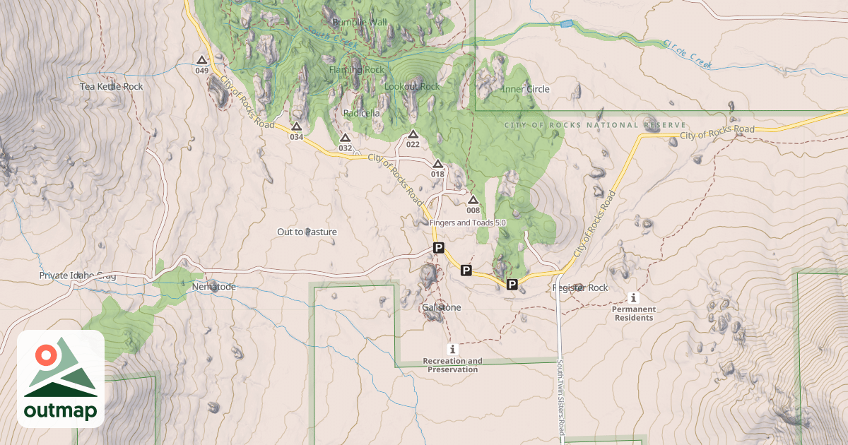Map of Fingers and Toads