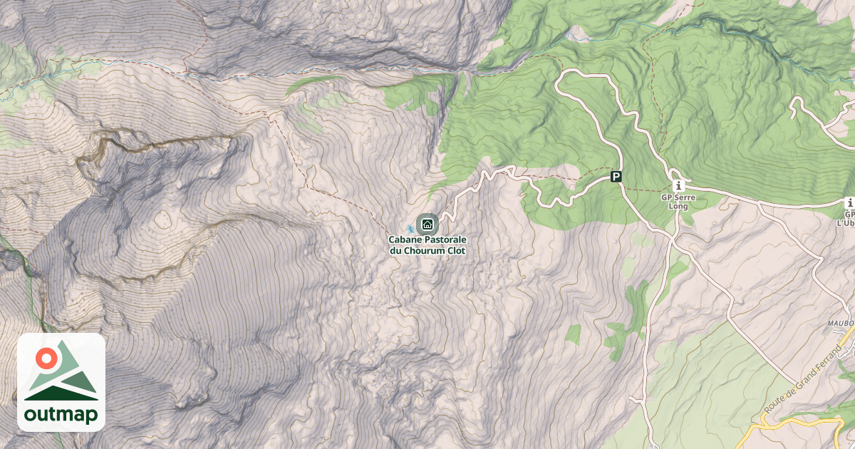 Map of Cabane Pastorale du Chourum Clot