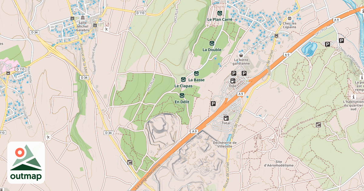 Map of En Délit