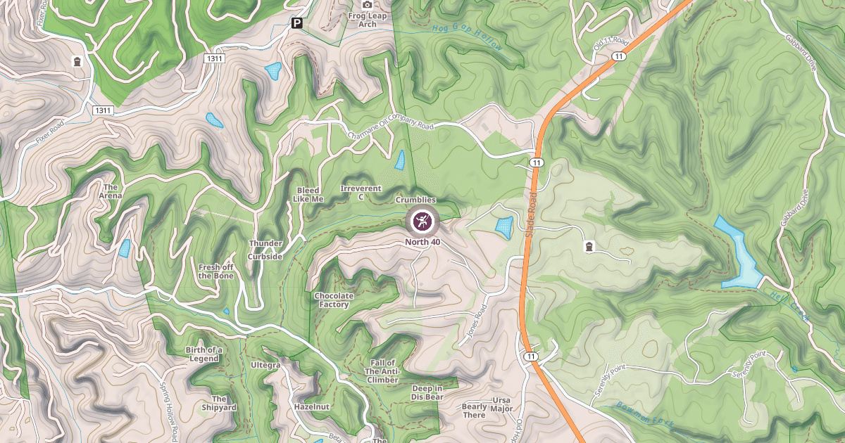 Map preview of North 40