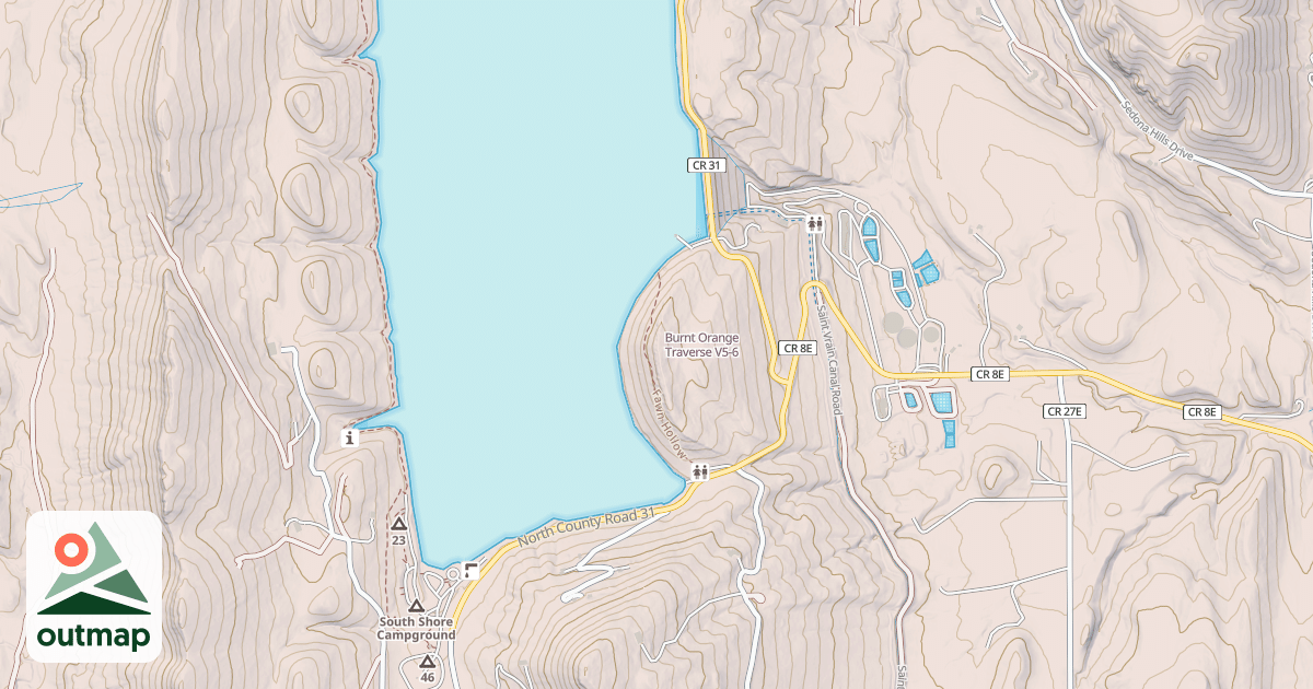 Map of Burnt Orange Traverse