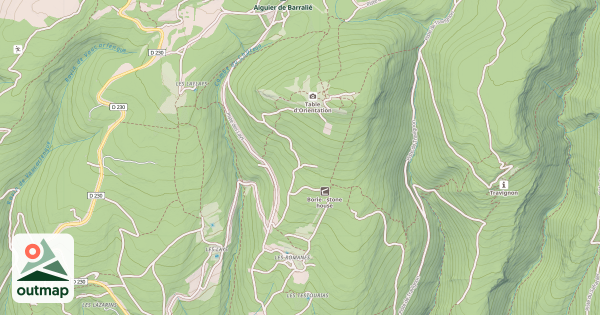 Map of Borie