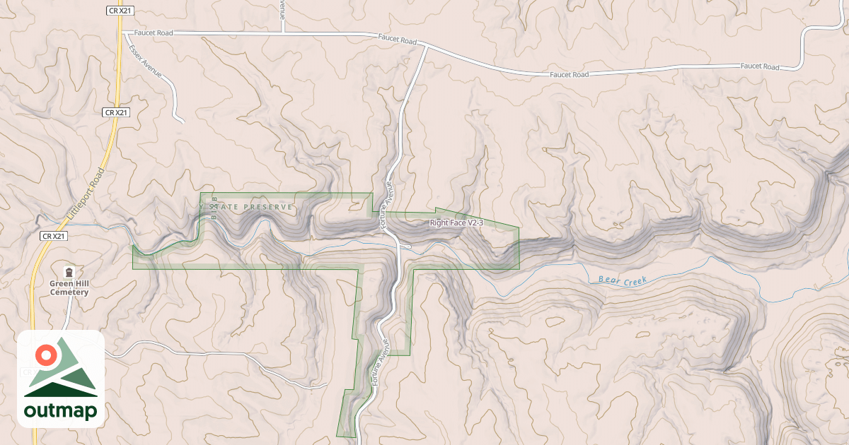 Map of Right Face