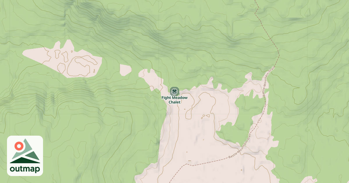 Map of Fight Meadow Chalet