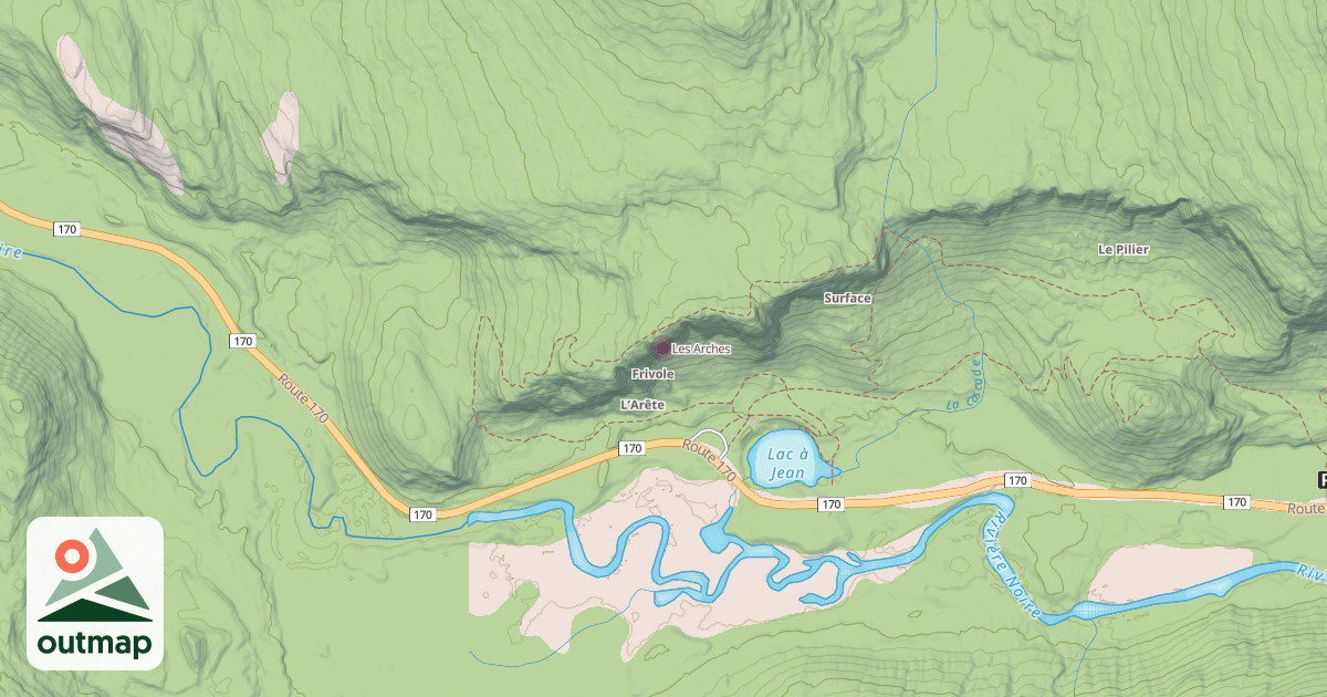 Map of Les Arches