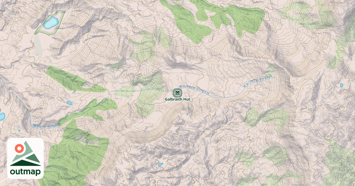 Map of Galbraith Hut