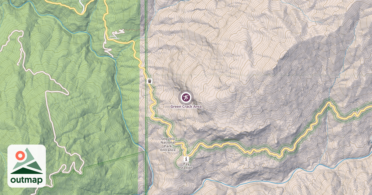 Map of Green Crack Area