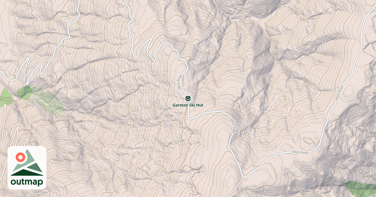 Map of Garston Ski Hut