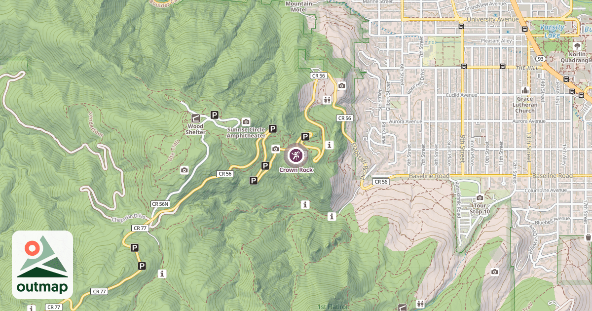 Map of Crown Rock