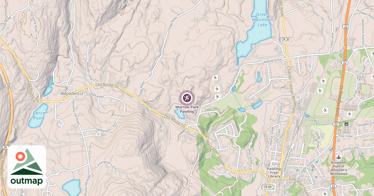 Map of Murrow Park Pawling