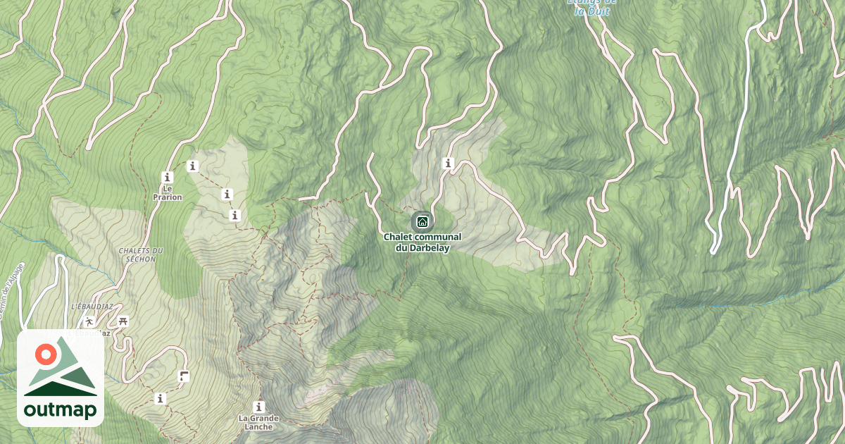 Map of Chalet communal du Darbelay