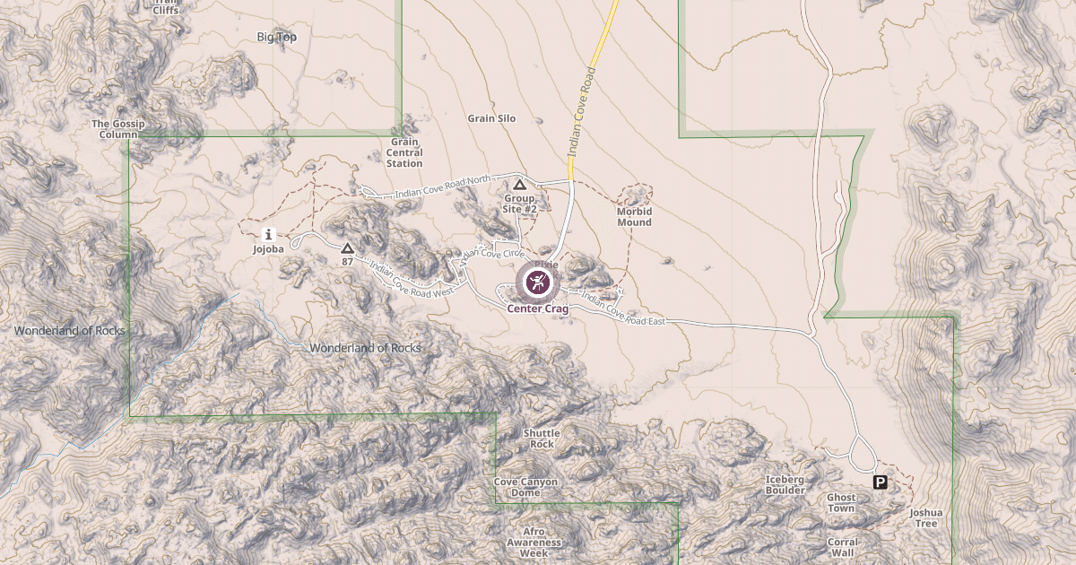 Map preview of Center Crag