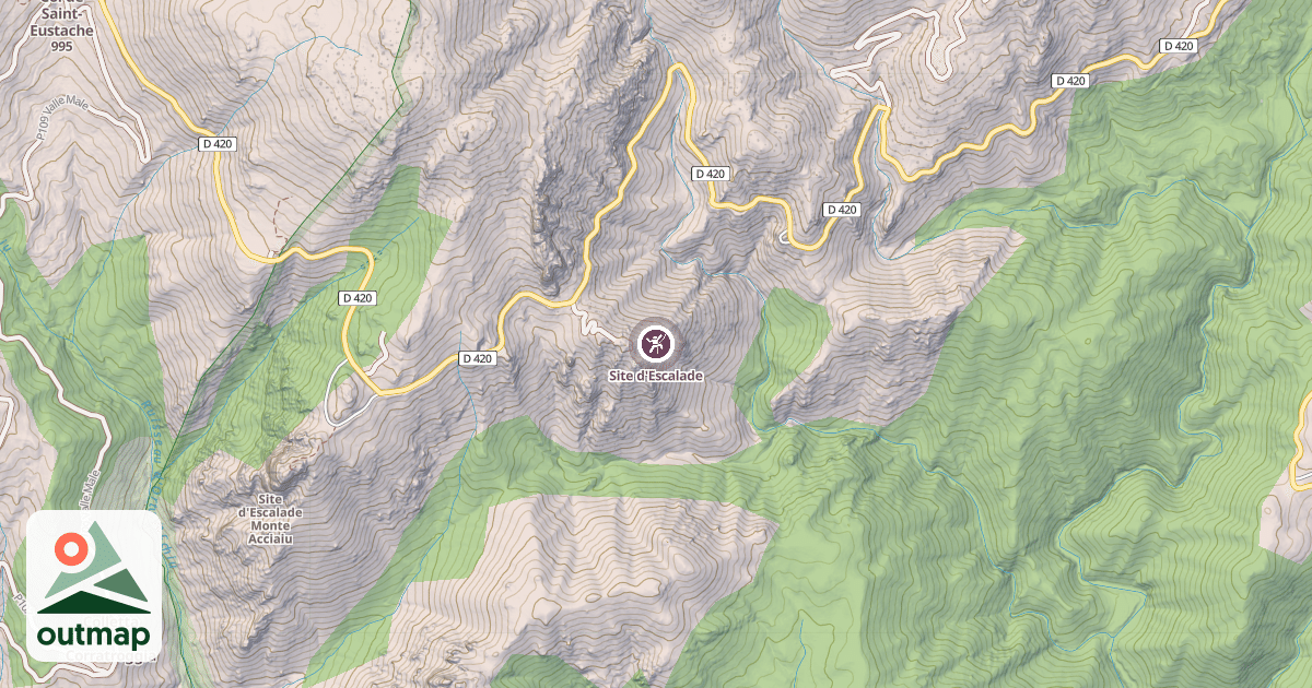 Map of Site d'Escalade