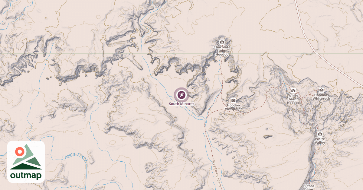 Map of South Minaret