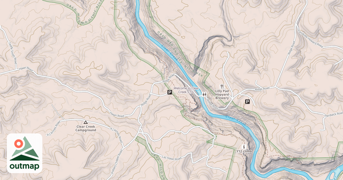 Map of Welcome to Clear Creek