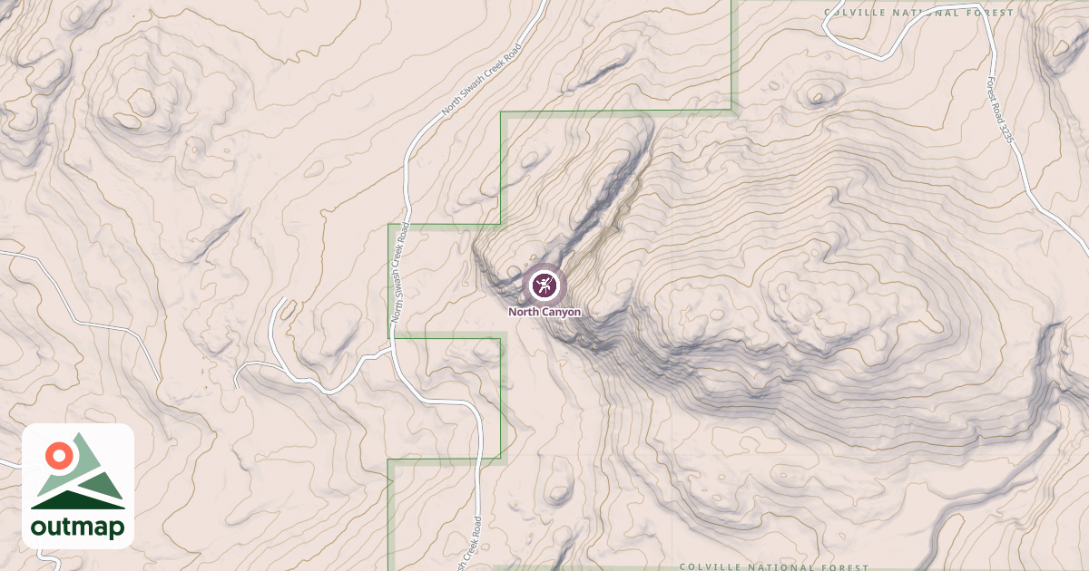 Map of North Canyon