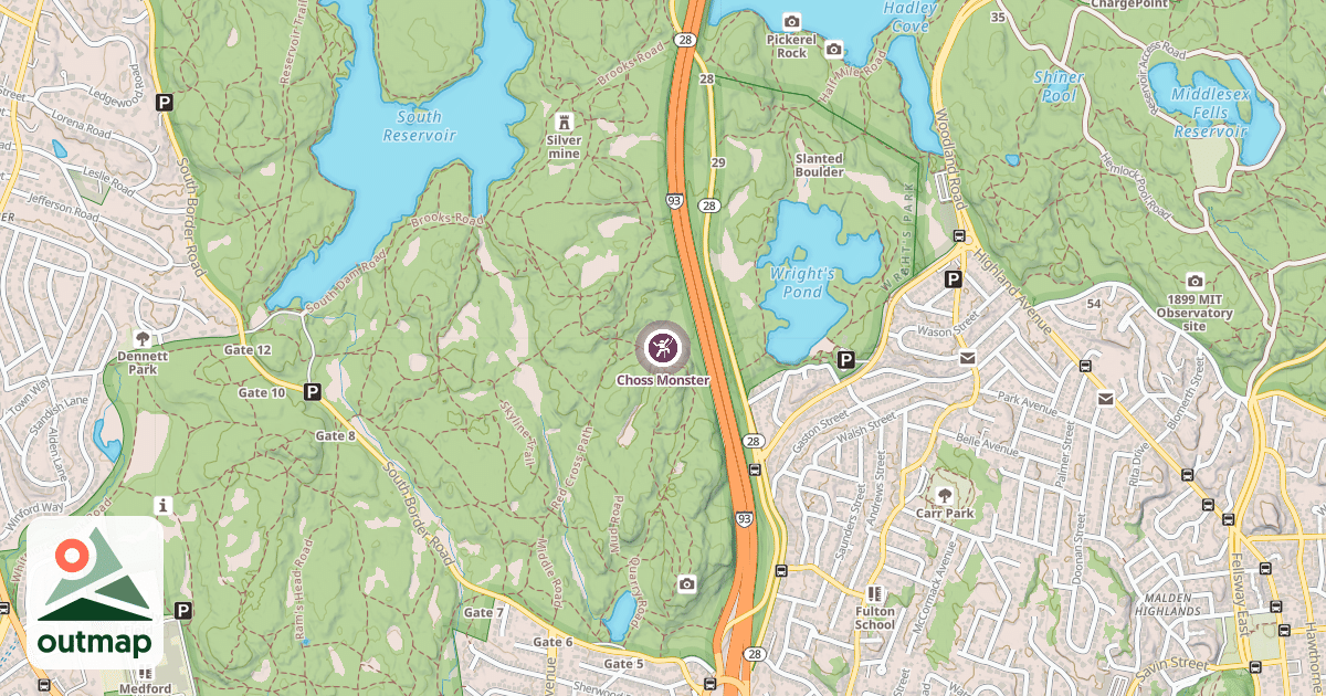 Map of Choss Monster