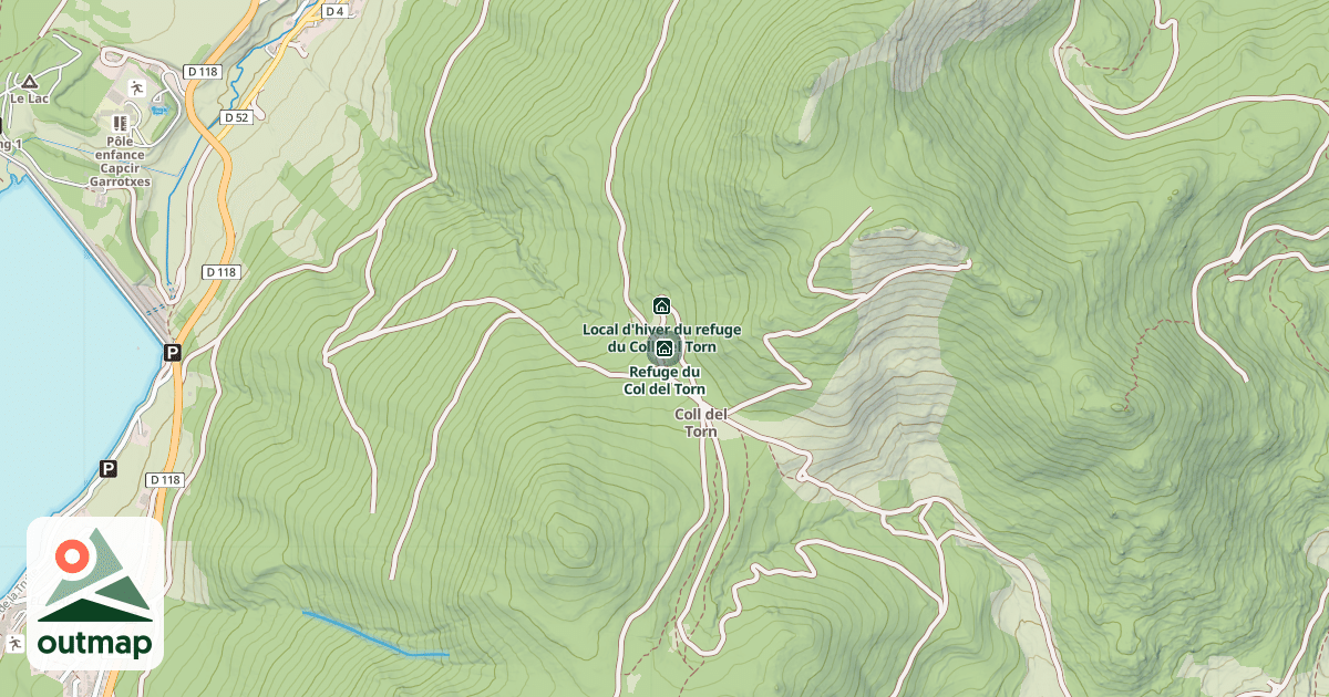 Map of Refuge du Col del Torn