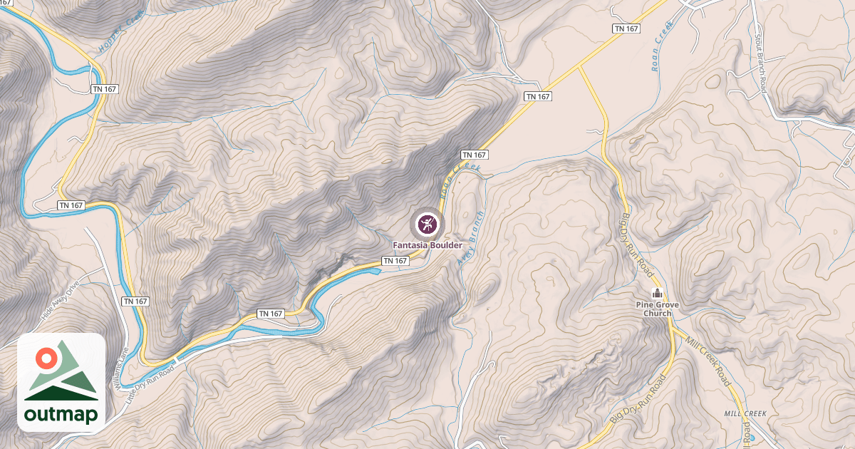 Map of Fantasia Boulder