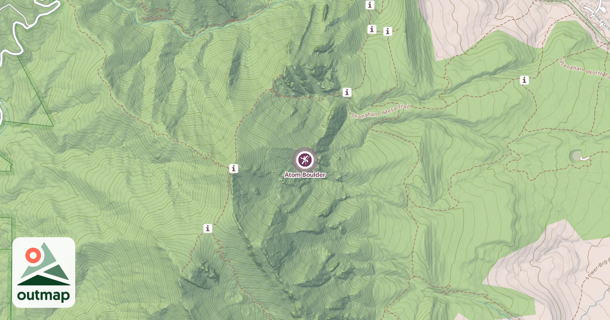 Map of Atom Boulder