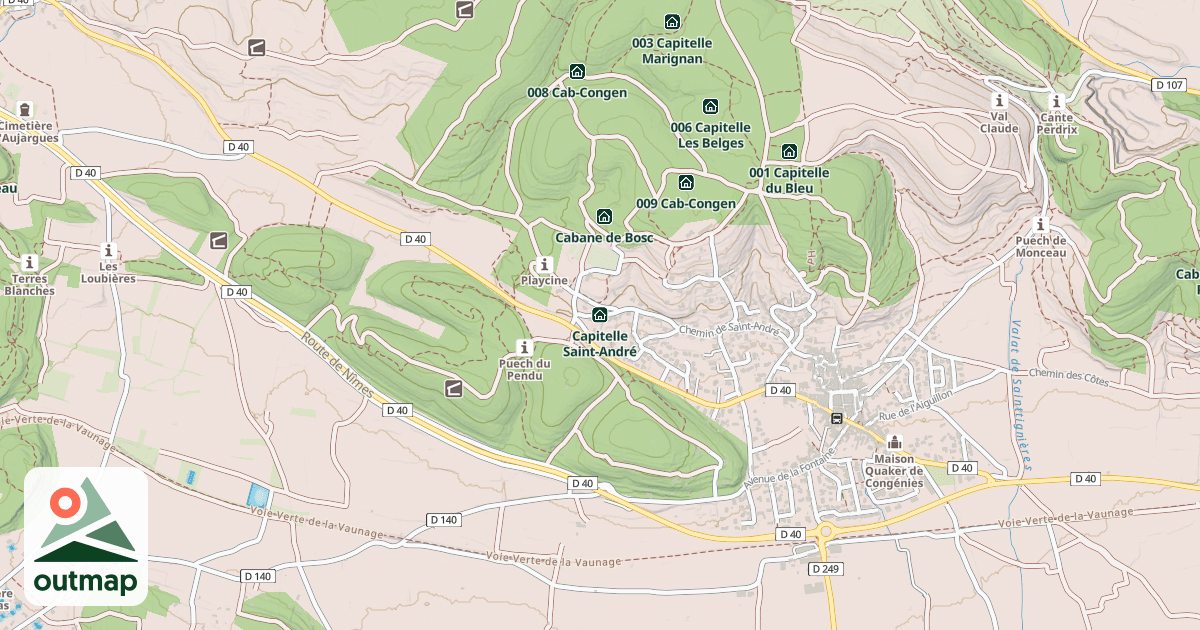 Map of Capitelle Saint-André