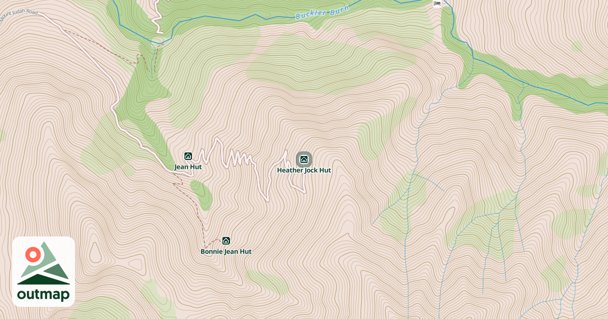 Map of Heather Jock Hut