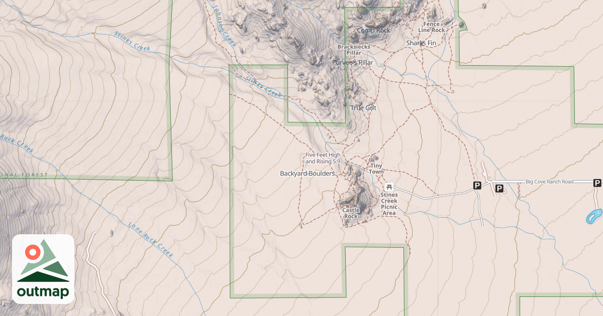 Map of Five Feet High and Rising
