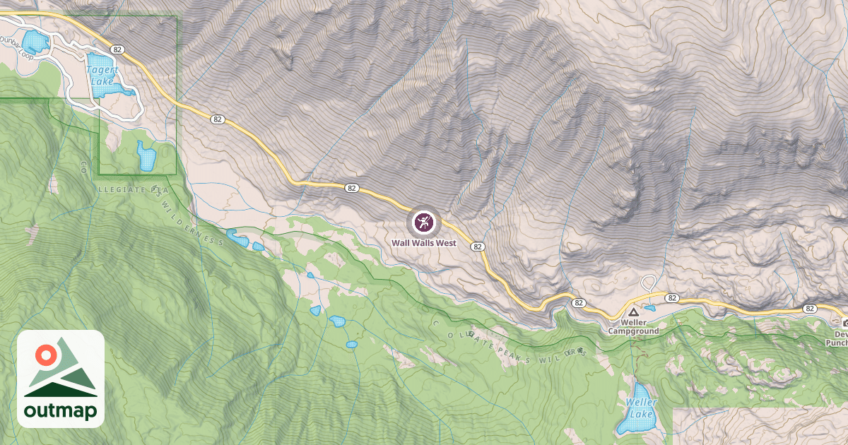 Map of Wall Walls West