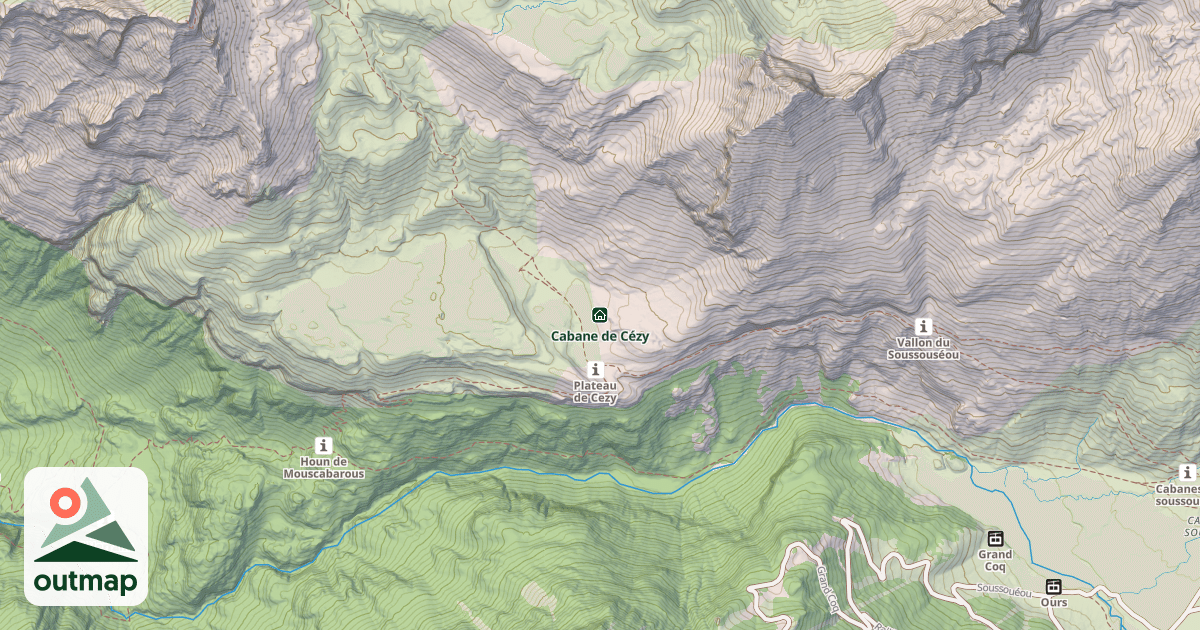 Map of Cabane de Cézy
