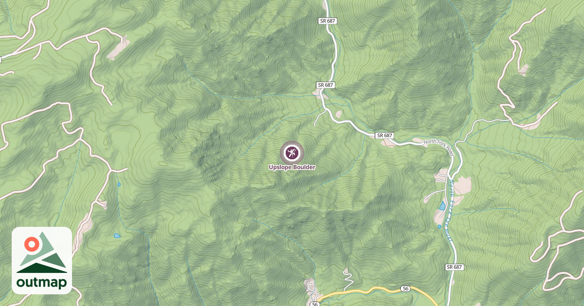 Map of Upslope Boulder