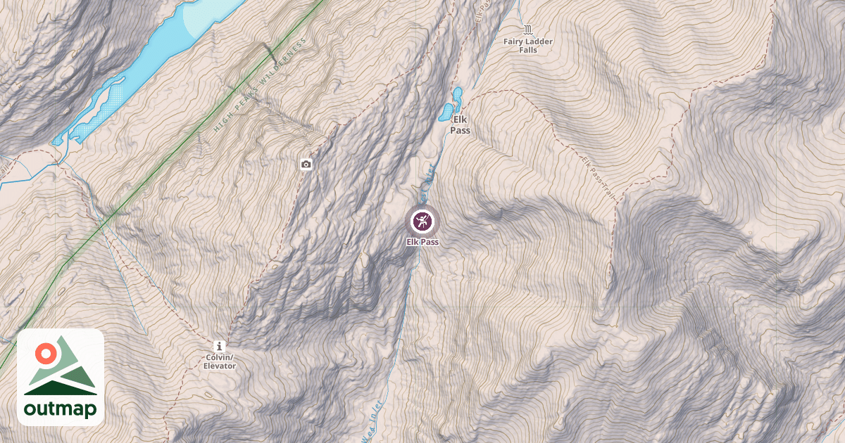 Map of Elk Pass