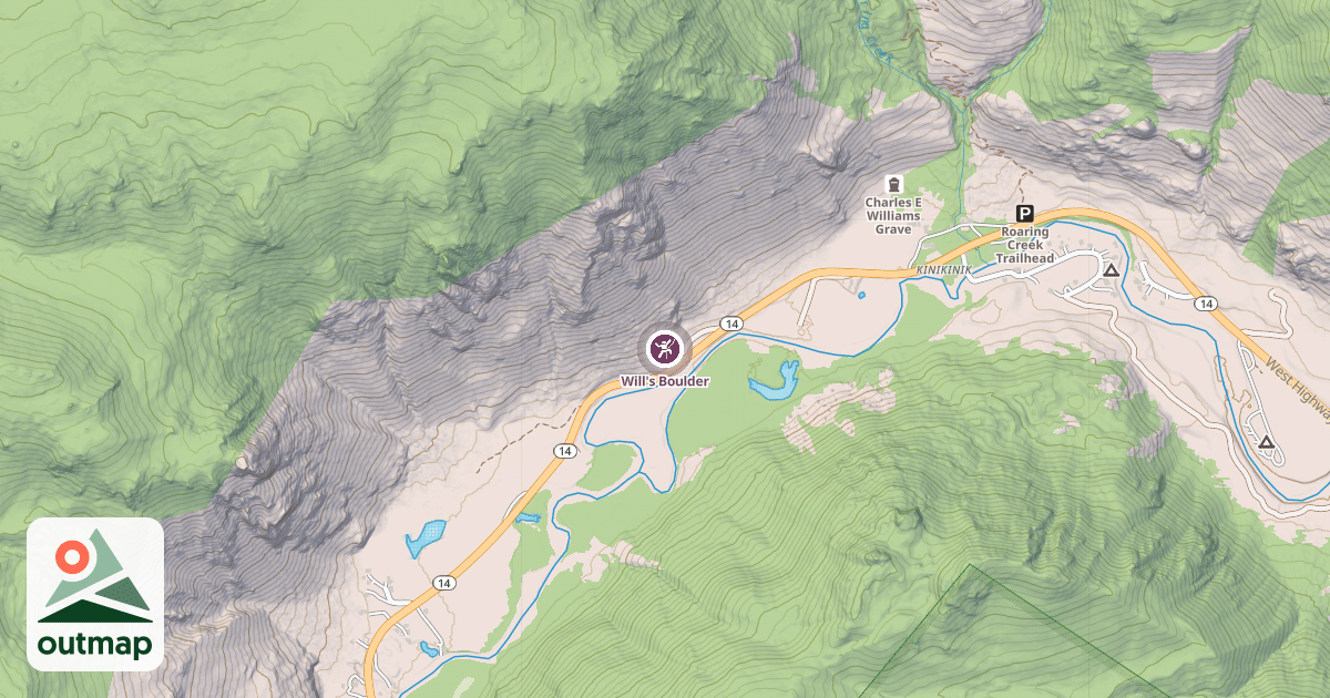 Map of Will's Boulder