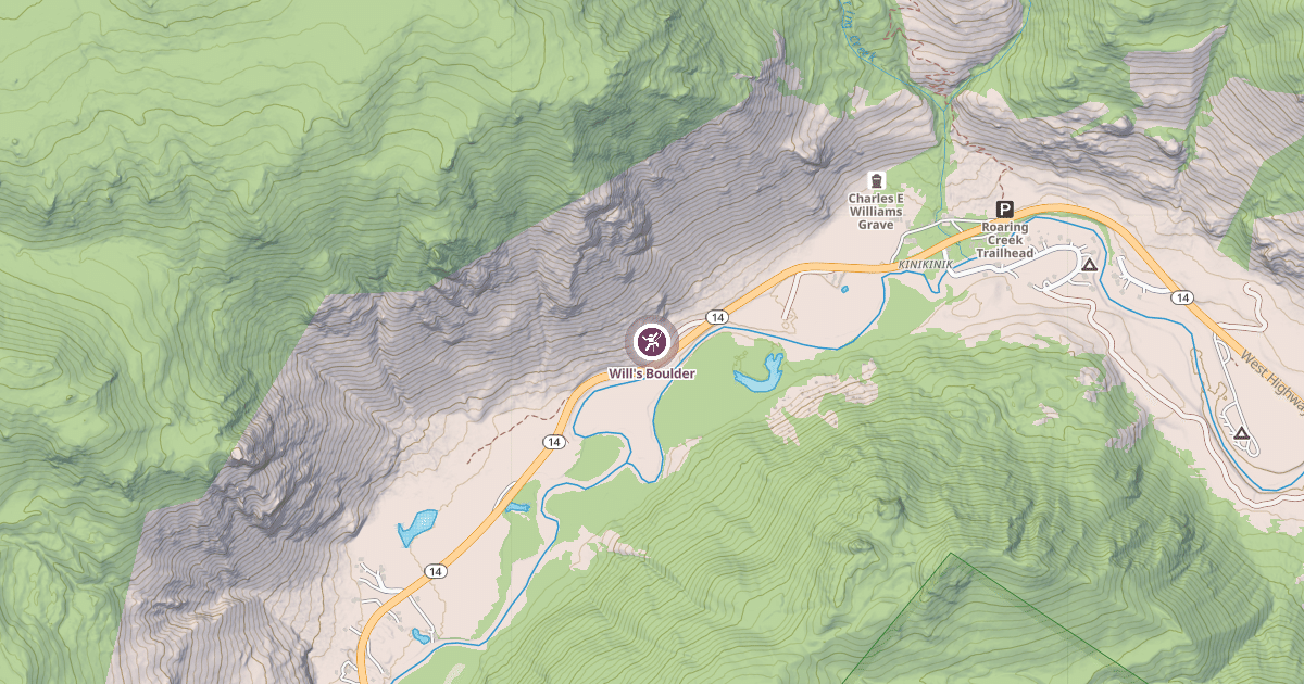 Map preview of Will's Boulder