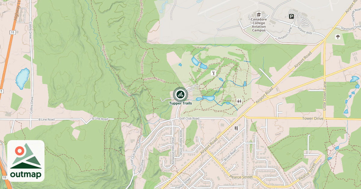 Map of Tupper Trails