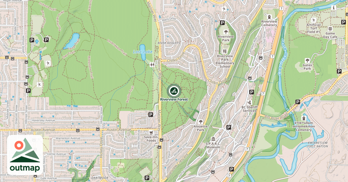 Map of Riverview Forest