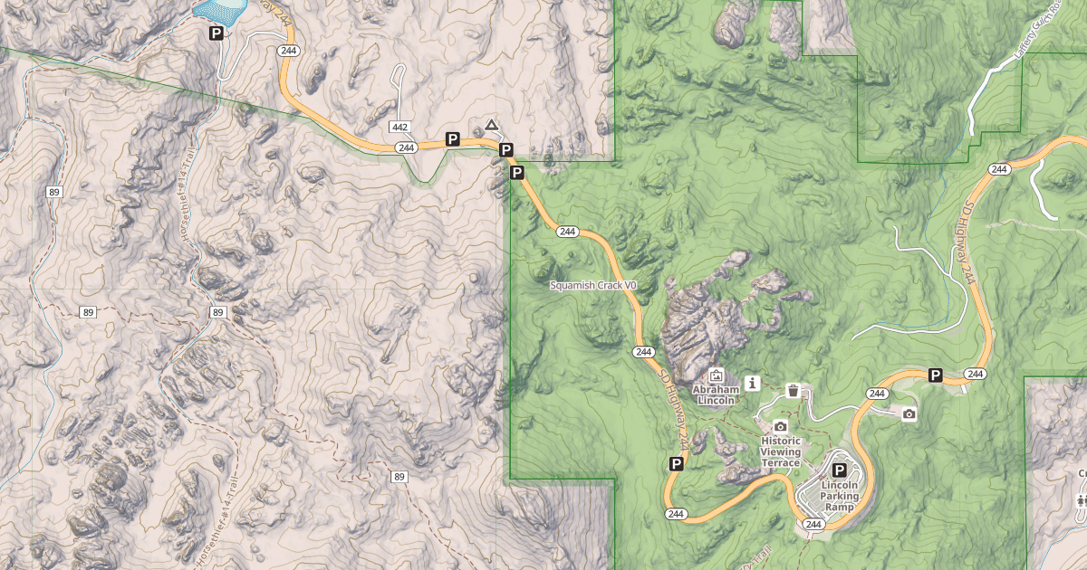 Map preview of Squamish Crack