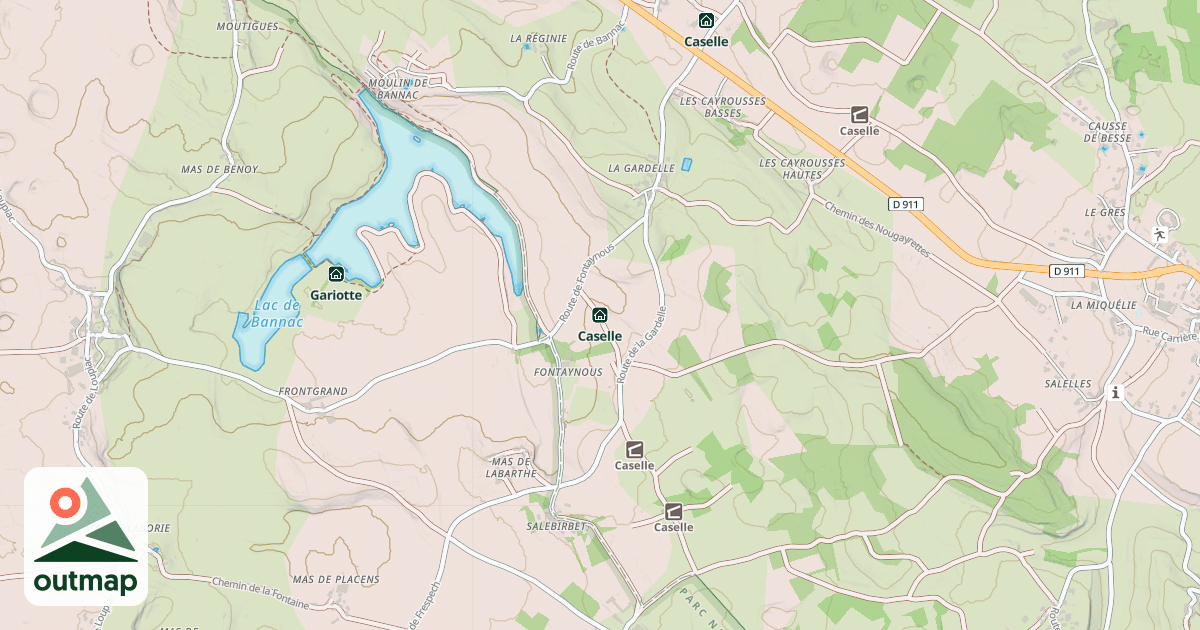 Map of Caselle
