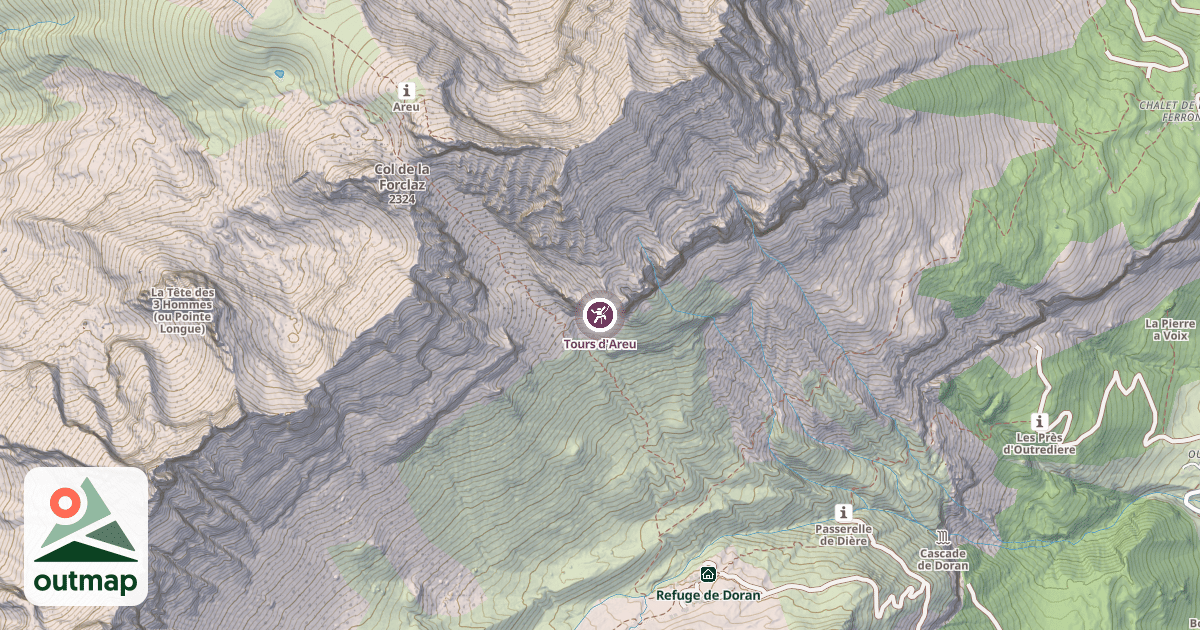 Map of Tours d'Areu