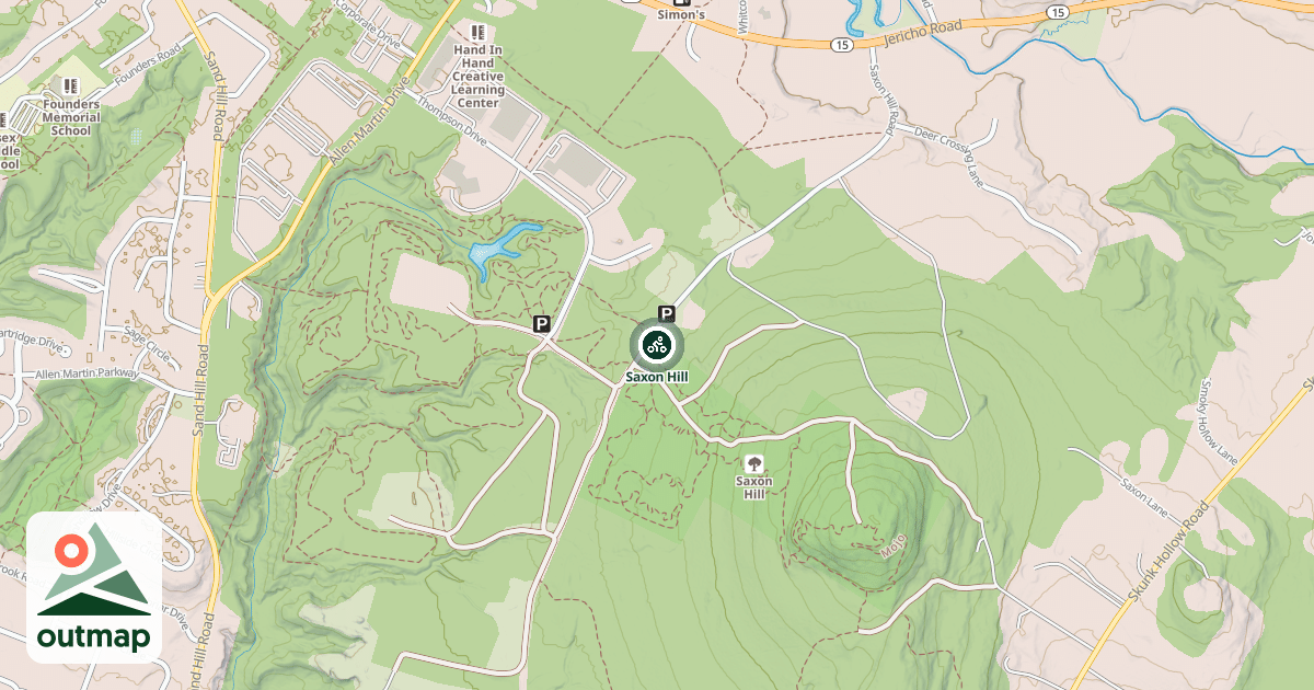 Map of Saxon Hill