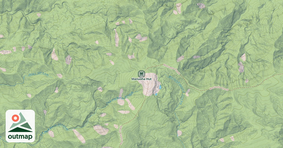 Map of Manuoha Hut